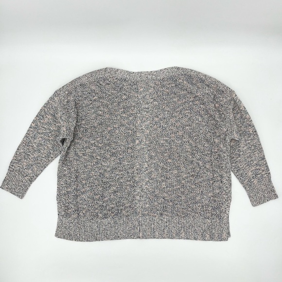 NWT Loft Oversized Speckled Cotton Blend Boatneck Sweater 16/18 - Picture 3 of 7